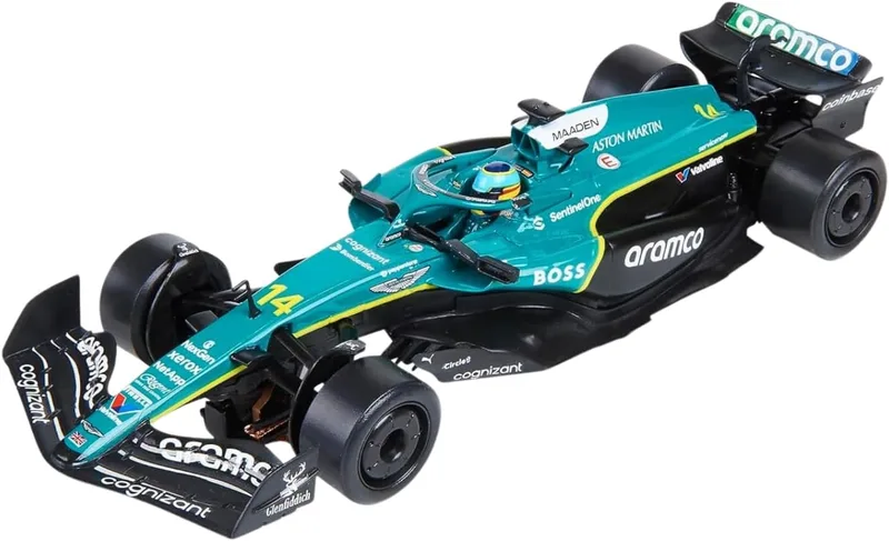 SCALEXTRIC ▫️ Veículo de Corrida Advance - Carro de Slot - Escala 1:32 (Aston Martin Fórmula 1 - Alonso '25)