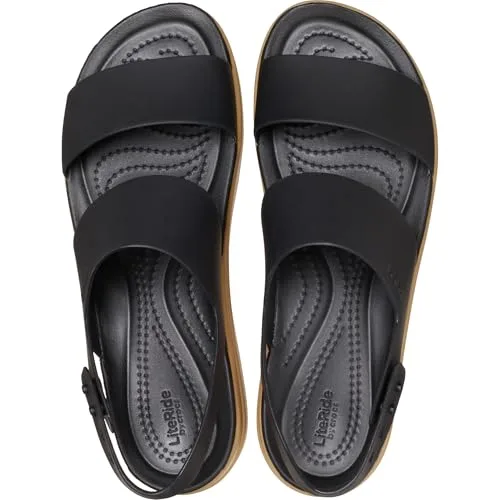 Crocs ▫️ Sandálias Brooklyn Low Wedge para mulher 4