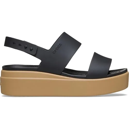 Crocs ▫️ Sandálias Brooklyn Low Wedge para mulher 5