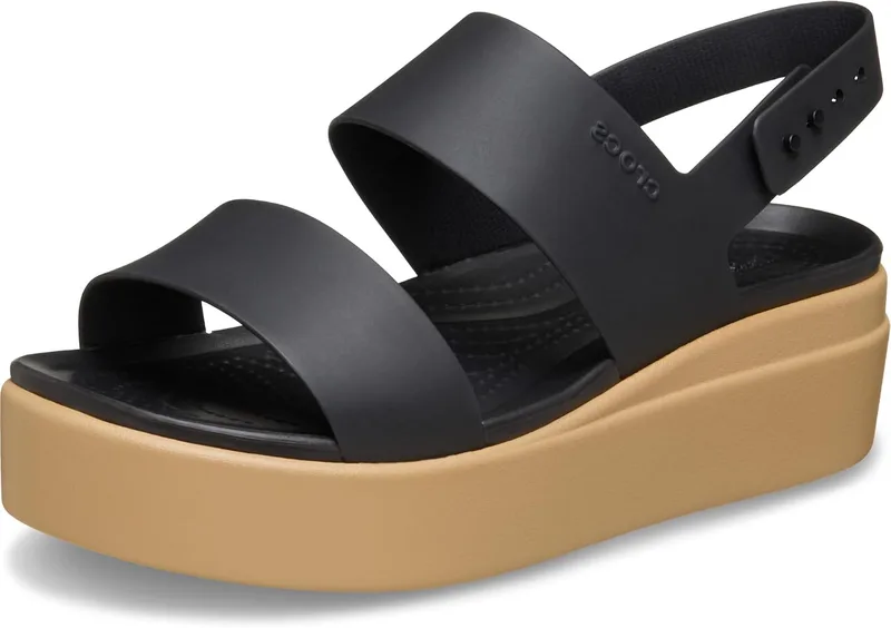 Crocs ▫️ Sandálias Brooklyn Low Wedge para mulher