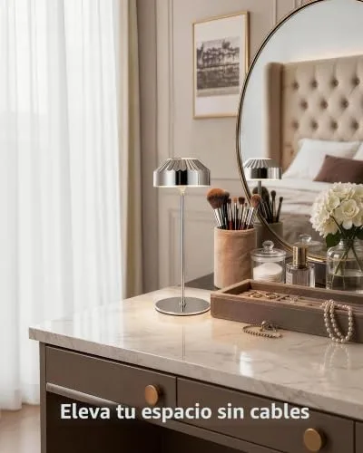 LuminexDesigns ▫️ Lâmpada de mesa LED recarregável, conjunto de 2 TL16 VIOA 5