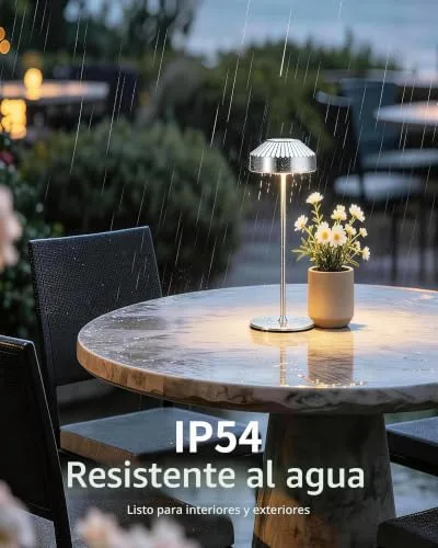 LuminexDesigns ▫️ Lâmpada de mesa LED recarregável, conjunto de 2 TL16 VIOA 6