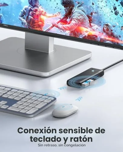 ORICO ▫️ Hub USB 3.0, divisor com 4 portas USB e cabo longo de 100 cm, tipo A ultrafino, concentrador de dados de 5 Gbps, adaptador multiportas para MacBook, Mac Pro/Mini, disco rígido portátil e Surface Pro 4