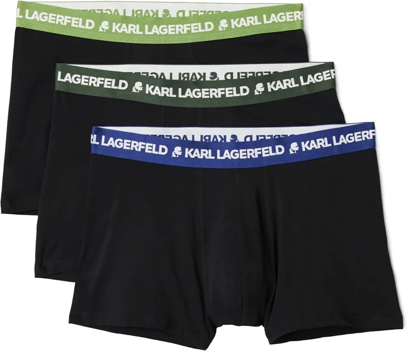 KARL LAGERFELD ▫️ Calções de banho para homem com logótipo Colorband (conjunto de 3)