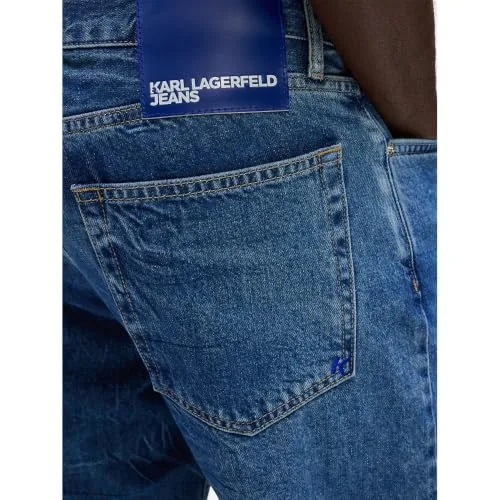 KARL LAGERFELD JEANS ▫️ Calças de ganga Karl Lagerfeld para homem, corte reto, em denim 3