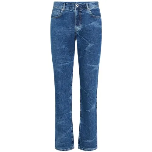 KARL LAGERFELD JEANS ▫️ Calças de ganga Karl Lagerfeld para homem, corte reto, em denim 4