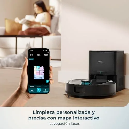 Cecotec ▫️ Robô aspirador e esfregador de pisos com IA Conga Y80 X-Treme 4