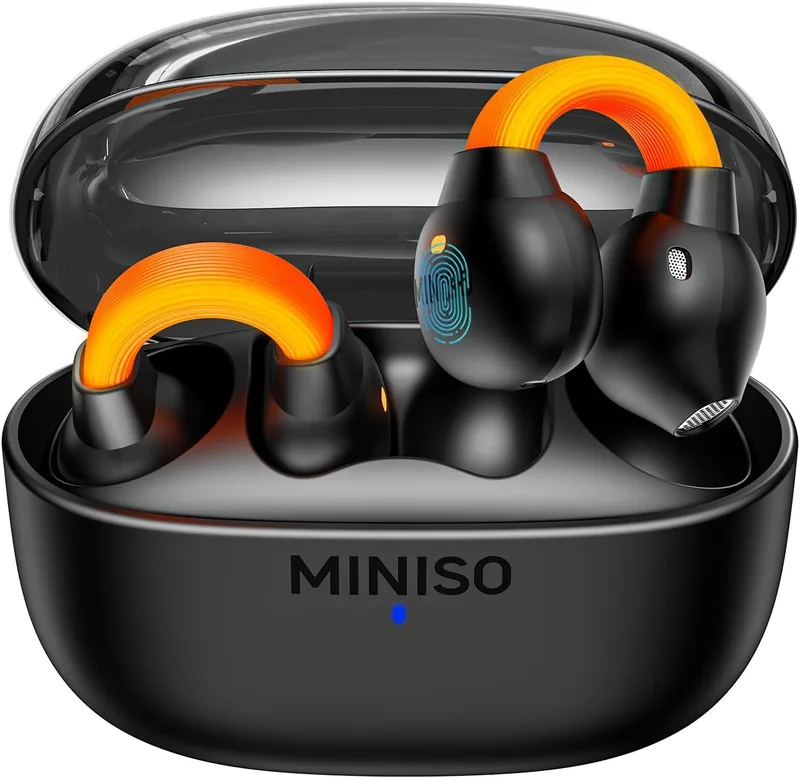 MINISO ▫️ MS191 Pro AI Headset Tradutor de auscultadores, 3 em 1 Tradutor de auscultadores em tempo real com 135 auscultadores de tradução de idiomas com aplicação para viagens, negócios e muito mais.