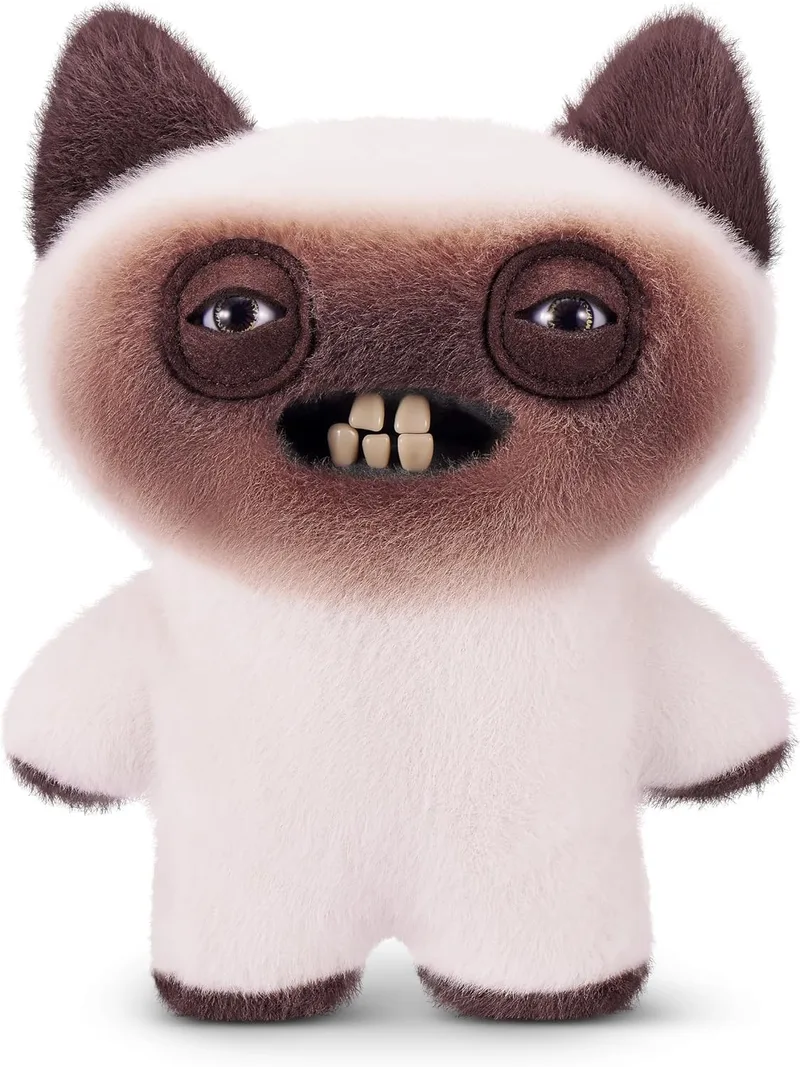 Fuggler ▫️ Alley Cats Peluche de 9" (Yawper) da ZURU – Monstro feio e divertido com dentes humanos. Peluche colecionável para crianças, adolescentes, adultos e amantes de gatos invulgares.