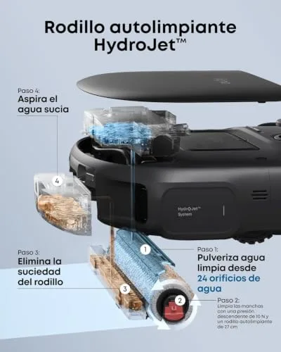 eufy ▫️ Robô aspirador e esfregador de chão C28 Omni, HydroJet 15 000 Pa 3