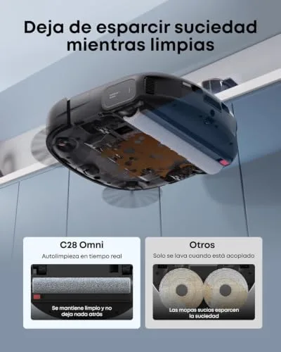 eufy ▫️ Robô aspirador e esfregador de chão C28 Omni, HydroJet 15 000 Pa 4