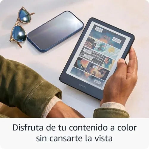 Amazon ▫️ Kindle Colorsoft de 16 GB + Capa em tecido verde-jade + Adaptador de 9 W 4