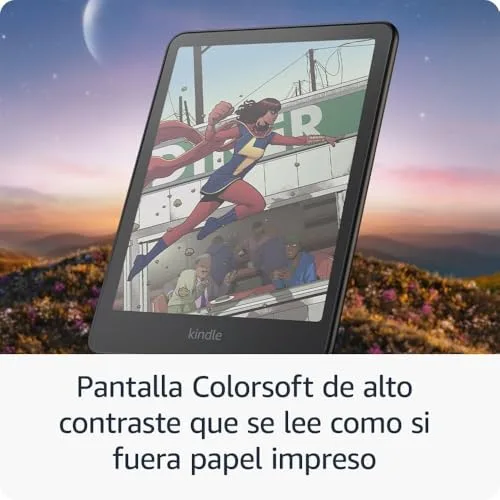 Amazon ▫️ Kindle Colorsoft de 16 GB + Capa em tecido verde-jade + Adaptador de 9 W 5