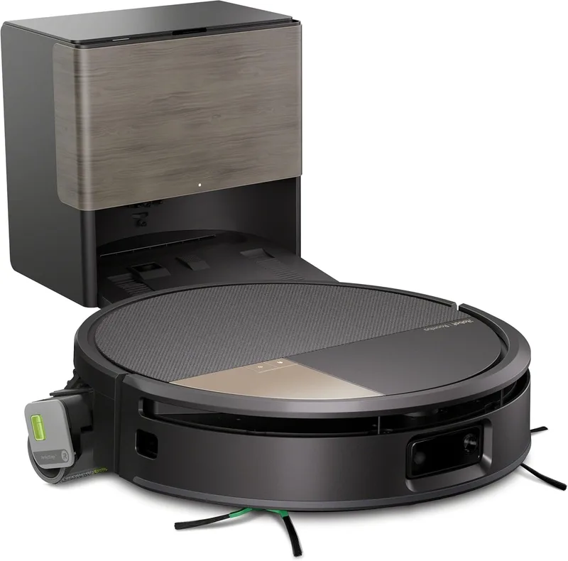 iRobot Roomba MAX 706 Combo e Base AutoWash, acessórios adicionais, auto-limpeza, multifunções, rolo de lavagem PowerSpin extensível e retrátil, escovas duplas, lavagem e secagem por calor, IA,B