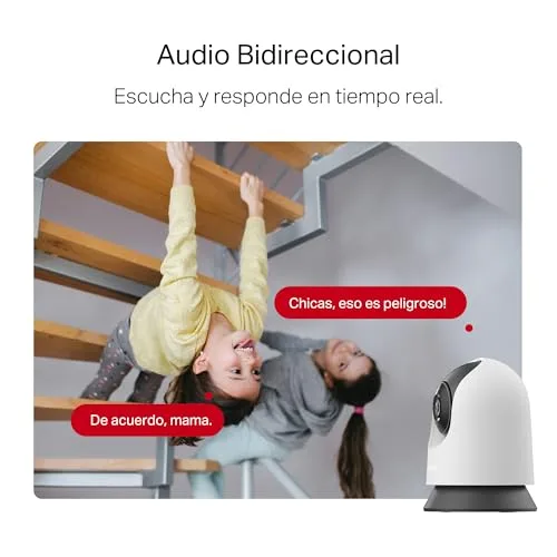MERCUSYS ▫️ MC210 - Câmara de vigilância Wi-Fi para interiores com visão de 360°, 2K 3MP, para bebés 5