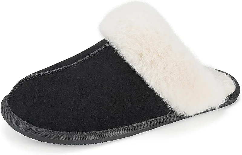 Mishansha ▫️ Chinelos Chinelos de inverno de pelúcia para mulher UE 36-43