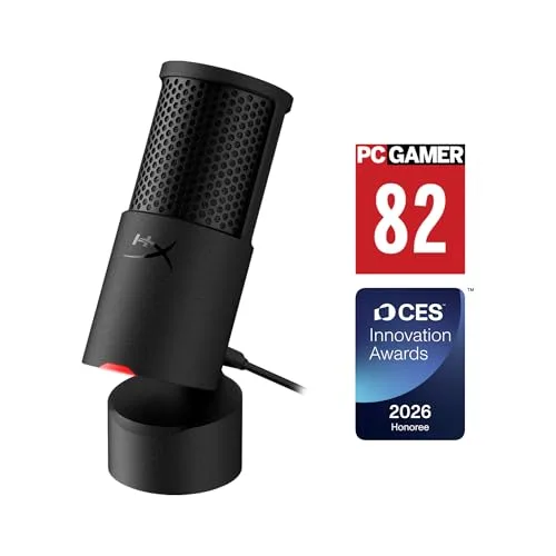 HyperX ▫️ Solocast 2 - Microfone de condensador USB com padrão cardioide, Jogos, Streaming, podcasts, PC, Twitch, YouTube, Discord, Preto 2