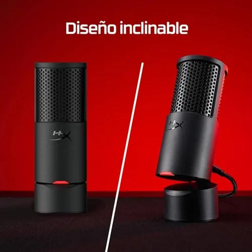 HyperX ▫️ Solocast 2 - Microfone de condensador USB com padrão cardioide, Jogos, Streaming, podcasts, PC, Twitch, YouTube, Discord, Preto 5