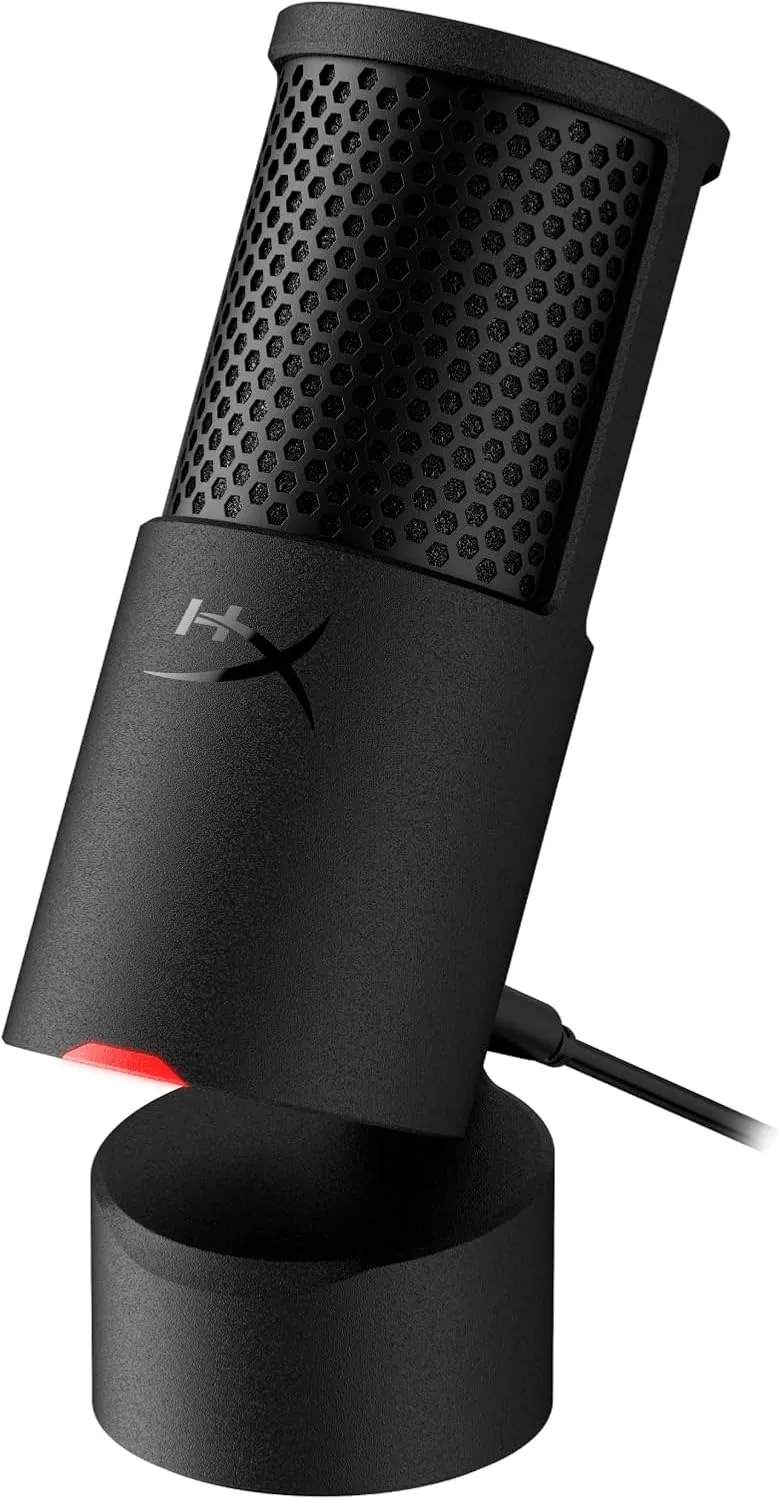 HyperX ▫️ Solocast 2 - Microfone de condensador USB com padrão cardioide, Jogos, Streaming, podcasts, PC, Twitch, YouTube, Discord, Preto