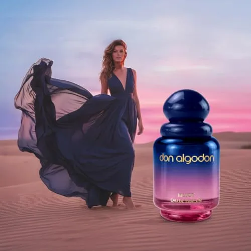 DON ALGODON ▫️ Conjunto Don Algodón Eau de Parfum para Mulher | 100 ml + 30 ml | Perfume floral gourmand com lírios do deserto, coco e íris | Fragrância intensa, feminina e elegante | Ideal para oferecer 3