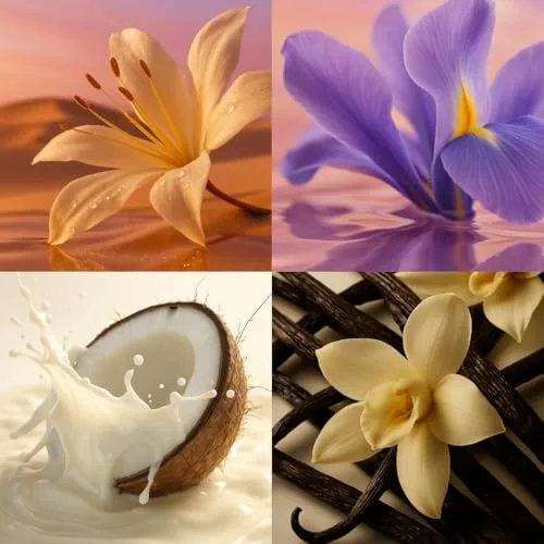 DON ALGODON ▫️ Conjunto Don Algodón Eau de Parfum para Mulher | 100 ml + 30 ml | Perfume floral gourmand com lírios do deserto, coco e íris | Fragrância intensa, feminina e elegante | Ideal para oferecer 6