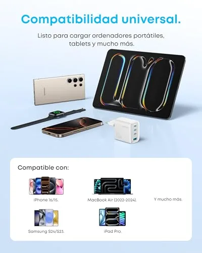 Anker ▫️ Carregador USB-C Zolo de 70 W, adaptador de parede com 4 portas 7