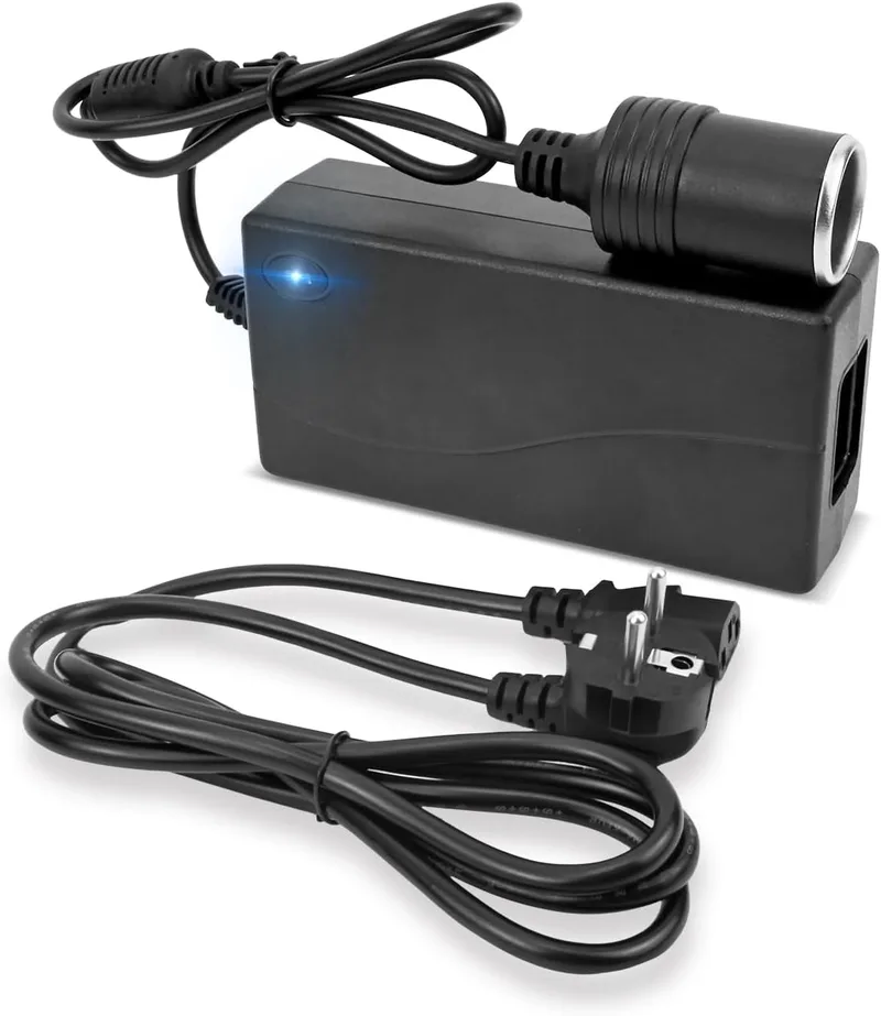 muhogxio ▫️ Adaptador de isqueiro de carro para tomada de corrente, transformador 5A 60W, conversor de corrente 220V para 12V, adaptador de tomada de corrente para carro, para aspirador de carro, frigorífico portátil, frigorífico de carro, ar condicionado de carro, ar condicionado de carro, ar condi