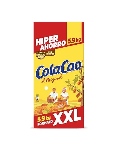 ColaCao ▫️ Original, Cacau Solúvel Natural sem Aditivos, Embalagem Económica XXL, 5,9 kg 2