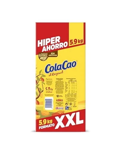 ColaCao ▫️ Original, Cacau Solúvel Natural sem Aditivos, Embalagem Económica XXL, 5,9 kg 3