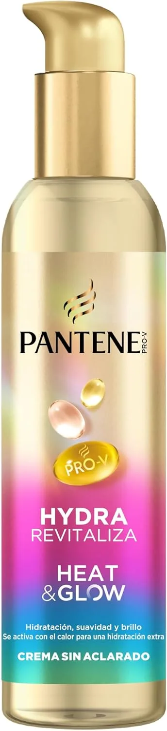 Pantene ▫️ Pro-V Hydra Heat & Glow Protetor Térmico para o Cabelo, 135 ml | Protege contra a humidade, o cabelo crespo e o calor; proporciona suavidade e brilho; não deixa o cabelo pesado