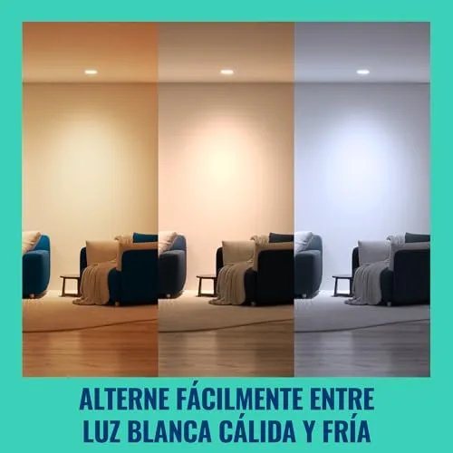 WiZ ▫️ Lâmpada LED inteligente de cristal GU10, RGB, equivalente a 50 W, 2200-6500 K, 345 lm, regulável, compatível com Alexa, Google Assistant e Apple Home, 4 unidades. 5