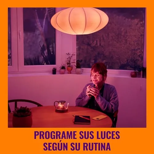 WiZ ▫️ Lâmpada LED Inteligente A60, RGB, E27, equivalente a 60 W, 2200-6500 K, 806 lm, regulável, compatível com Alexa, Google Assistant e Apple Home, embalagem com 4 unidades 7