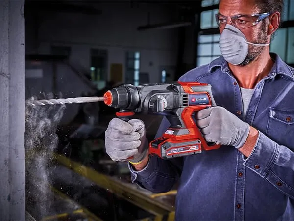 Einhell ▫️ Martelo perfurador a bateria TE-HD 18/20 Li (1x 4,0 Ah) 4
