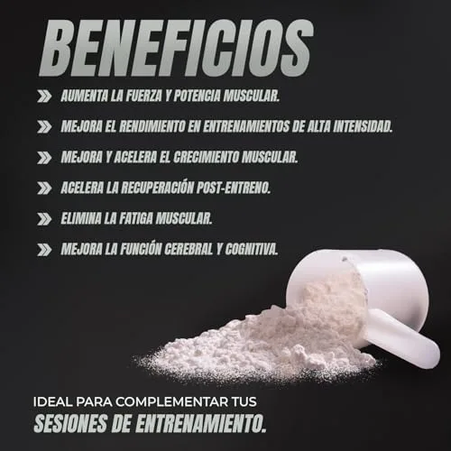 Healthy FUSION ▫️ 100% Creatina Monohidratada, Dose elevada | 5 g de creatina por dose | Promove o crescimento muscular e melhora a resistência física | Elevada solubilidade | 300 g, sem sabor 3
