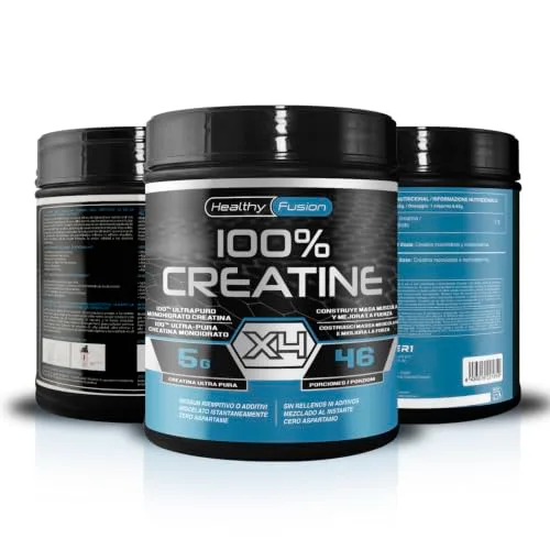 Healthy FUSION ▫️ 100% Creatina Monohidratada, Dose elevada | 5 g de creatina por dose | Promove o crescimento muscular e melhora a resistência física | Elevada solubilidade | 300 g, sem sabor 7