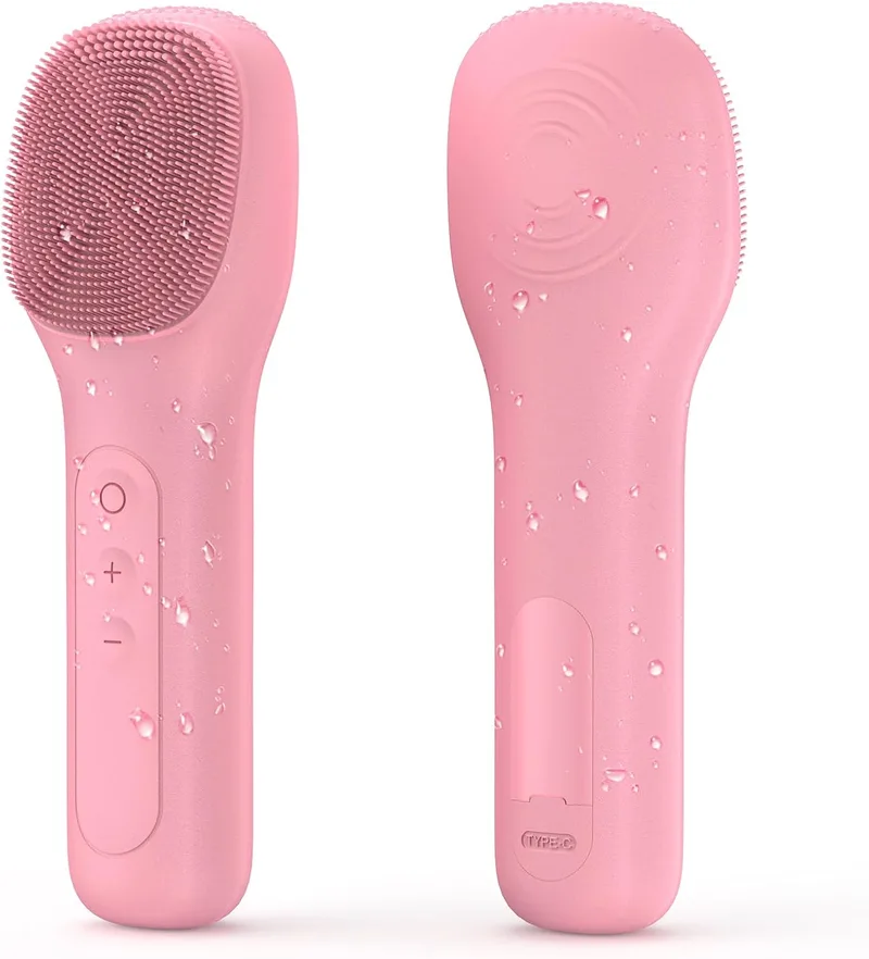 SHOBES ▫️ Escova de limpeza facial recarregável e à prova de água para limpar o rosto Massagem de esfoliação esfoliante eléctrica para mulheres e homens 03