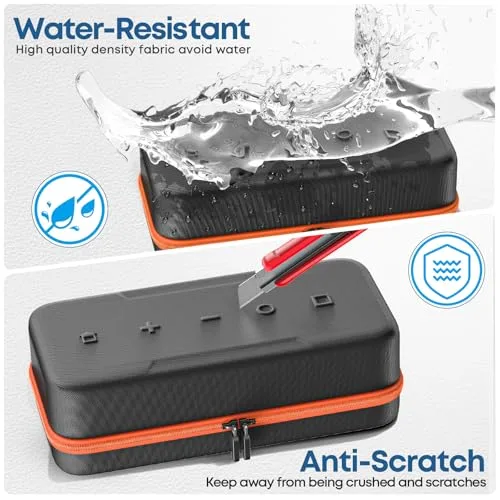 OIVO ▫️ Capa Switch 2 para Nintendo Switch OLED/Original, Bolsa Switch para Joy-Con 2 e Consola, Estojo Protetor de Transporte para Switch 2 com 26 Compartimentos para Jogos e Acessórios - Laranja 6