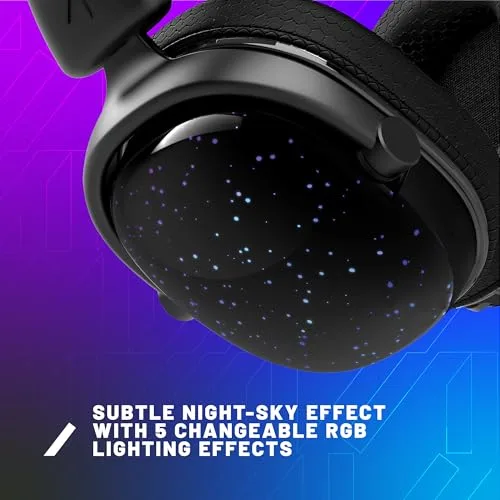 STEALTH ▫️ Radar - Auscultadores iluminados para jogos, céu noturno, compatíveis com consolas de jogos, telemóveis e PC 3