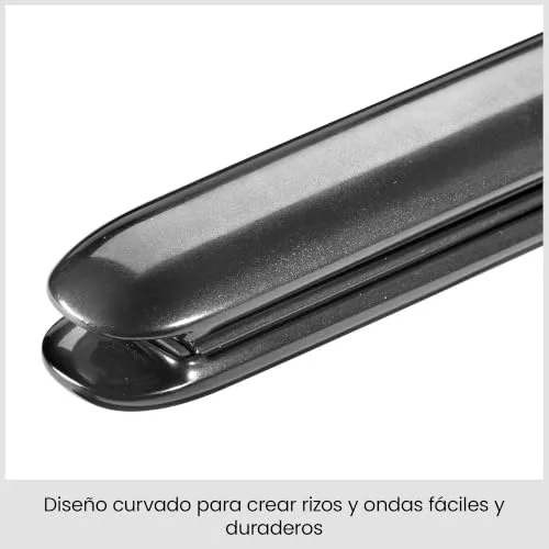 BaByliss ▫️ Alisador de cabelo Titanium Shine - Tecnologia de deslizamento suave em titânio-cerâmica, 5 níveis de calor 150–230 °C, utilizável em todo o mundo, prateado, ST260E 3
