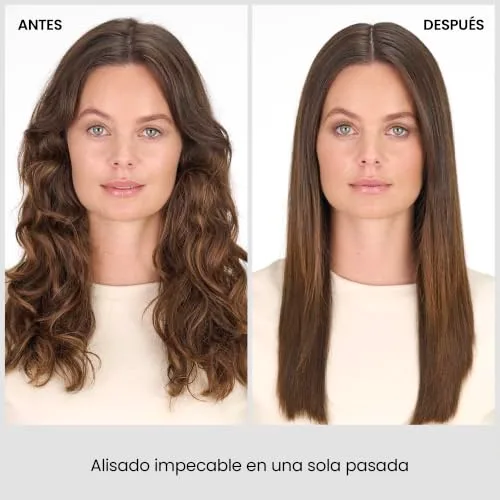 BaByliss ▫️ Alisador de cabelo Titanium Shine - Tecnologia de deslizamento suave em titânio-cerâmica, 5 níveis de calor 150–230 °C, utilizável em todo o mundo, prateado, ST260E 6