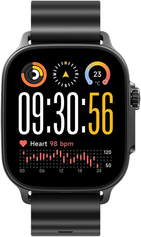 realme ▫️ Watch 5, ecrã AMOLED de 1,97", 60 Hz superfluido, autonomia da bateria muito longa de 16 dias, resistência à água e ao pó IP68, Titanium Black