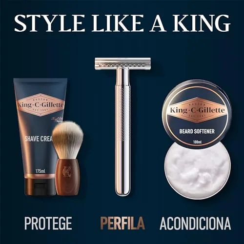 King C. Gillette ▫️ Kit de Barbear para Homem – Rotina Clássica Perfeita 6