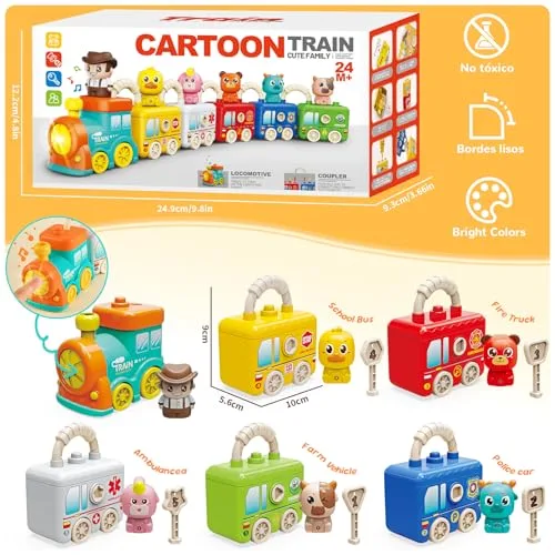 KADAYAYA ▫️ Brinquedo educativo «Comboio Montessori» para crianças de 2 anos 2