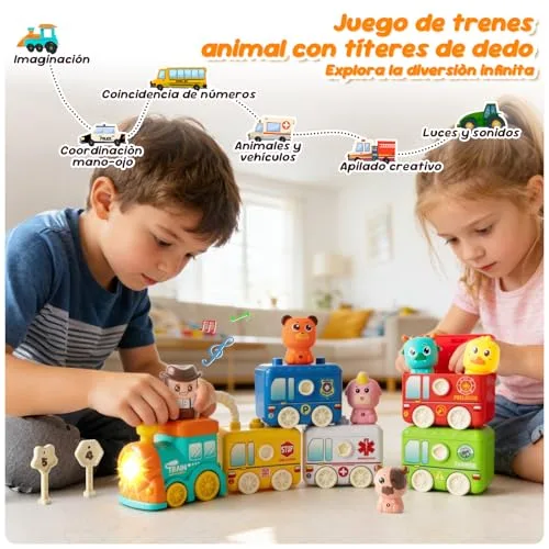KADAYAYA ▫️ Brinquedo educativo «Comboio Montessori» para crianças de 2 anos 6