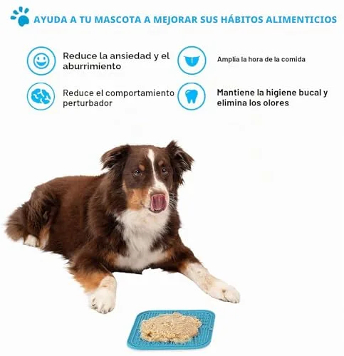 Zonopy ▫️ Tapete para lamber para cães e gatos com ventosas, 1 embalagem de tapete quadrado para lamber com alimentação lenta para cães, para aliviar a ansiedade e o tédio, brinquedos para 6