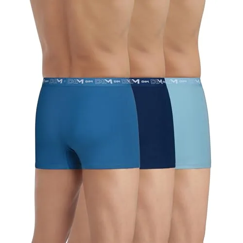 Dim ▫️ Conjunto de 3 boxers com cintura em cor contrastante para homem x3 3
