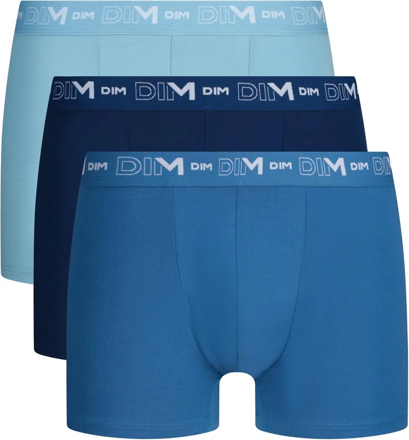 Dim ▫️ Conjunto de 3 boxers com cintura em cor contrastante para homem x3