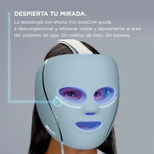 Shark ▫️ CryoGlow, Máscara Facial LED Vermelha e Azul, Cor Lilás, FW312EUPL 6