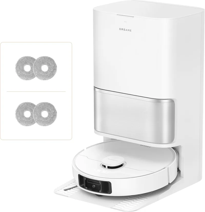 DREAME ▫️ Kit de aspirador e esfregador de chão L10s Ultra Gen 3, sucção de 25 000 Pa, escova lateral e esfregona extensível, AceClean DryBoard e autolimpeza automática da esfregona, secagem com ar quente