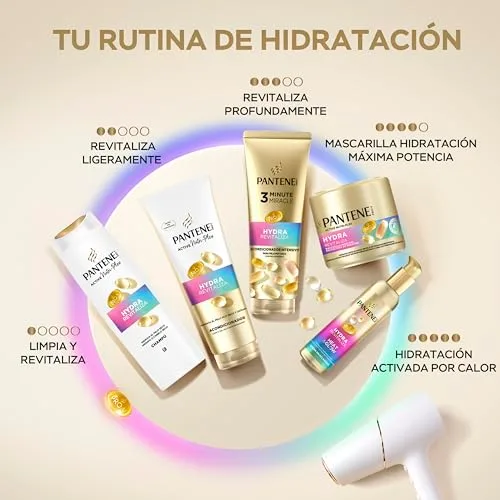 Pantene ▫️ Pro-V Hydra Revitaliza Champô 1 L + Condicionador 800 ml para Cabelo Seco 5